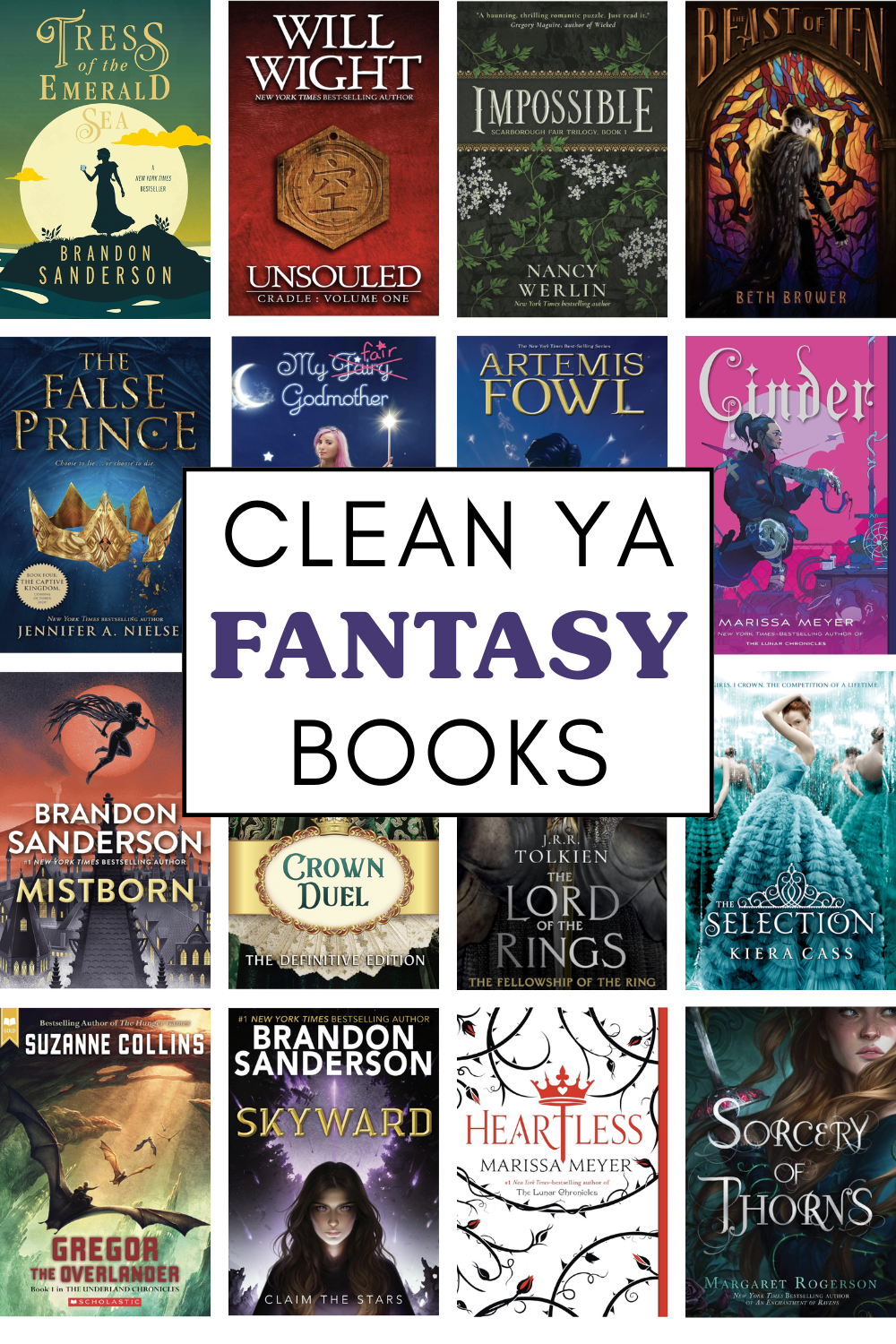 65+ Clean YA Fantasy Books