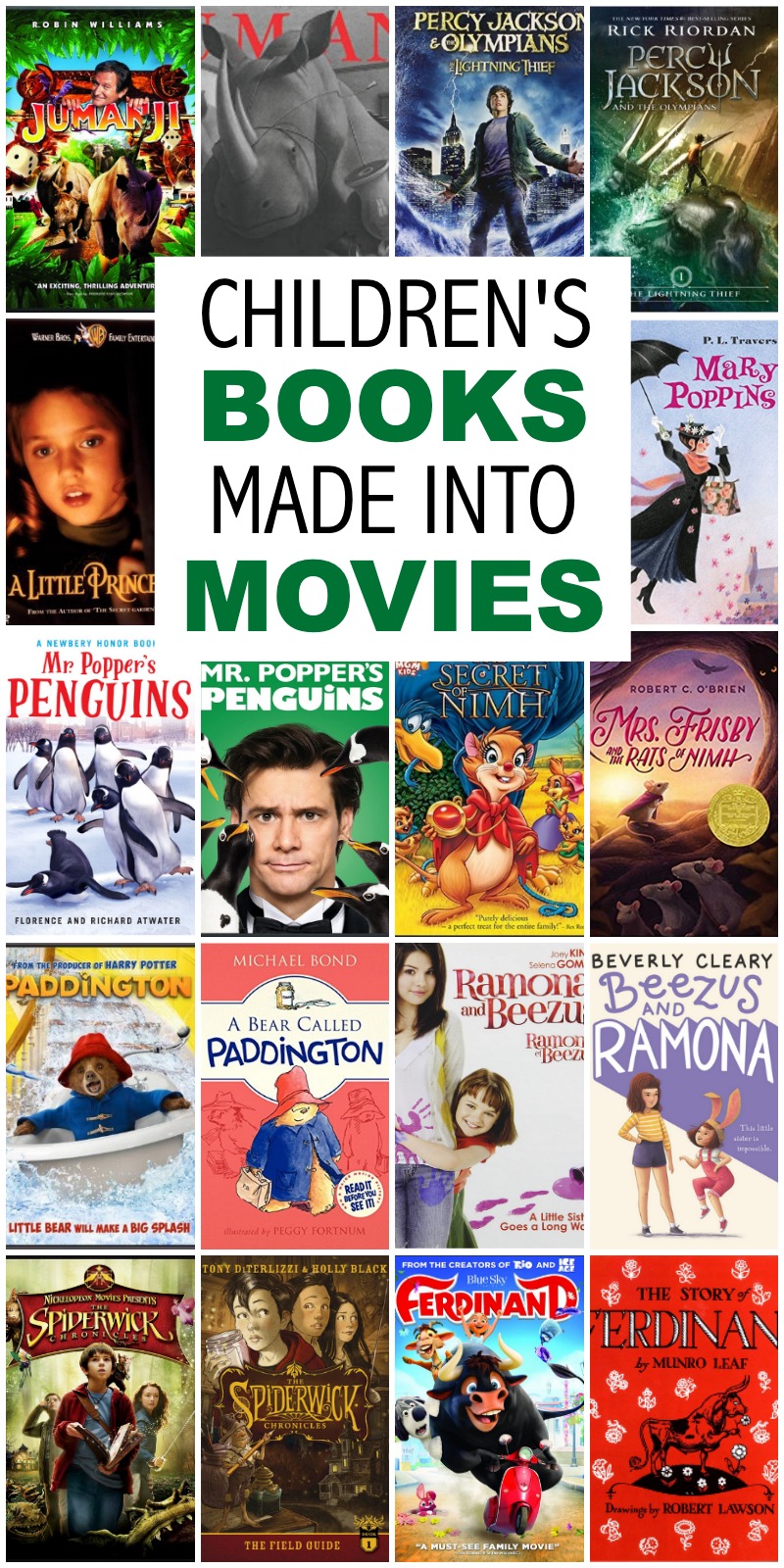 35+ Children’s Books are made into films
