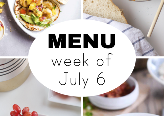 A week of summer dinner for July