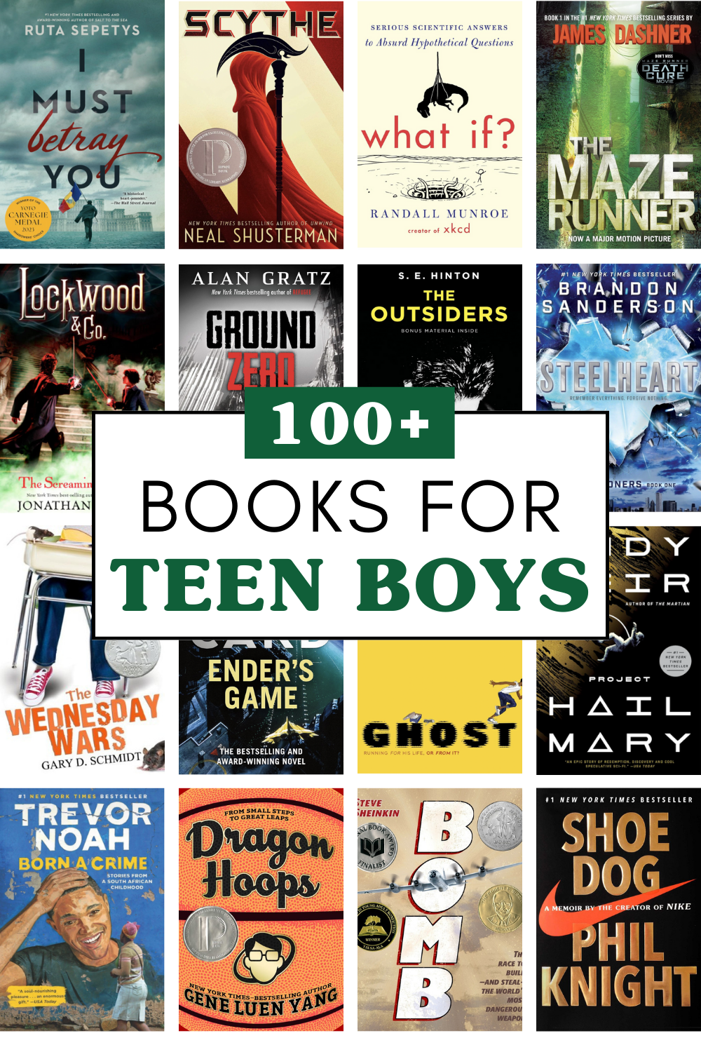 100+ Good Books for Teen Boys
