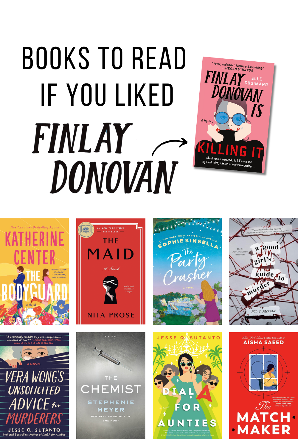 10 books to read if you like Finlay Donovan