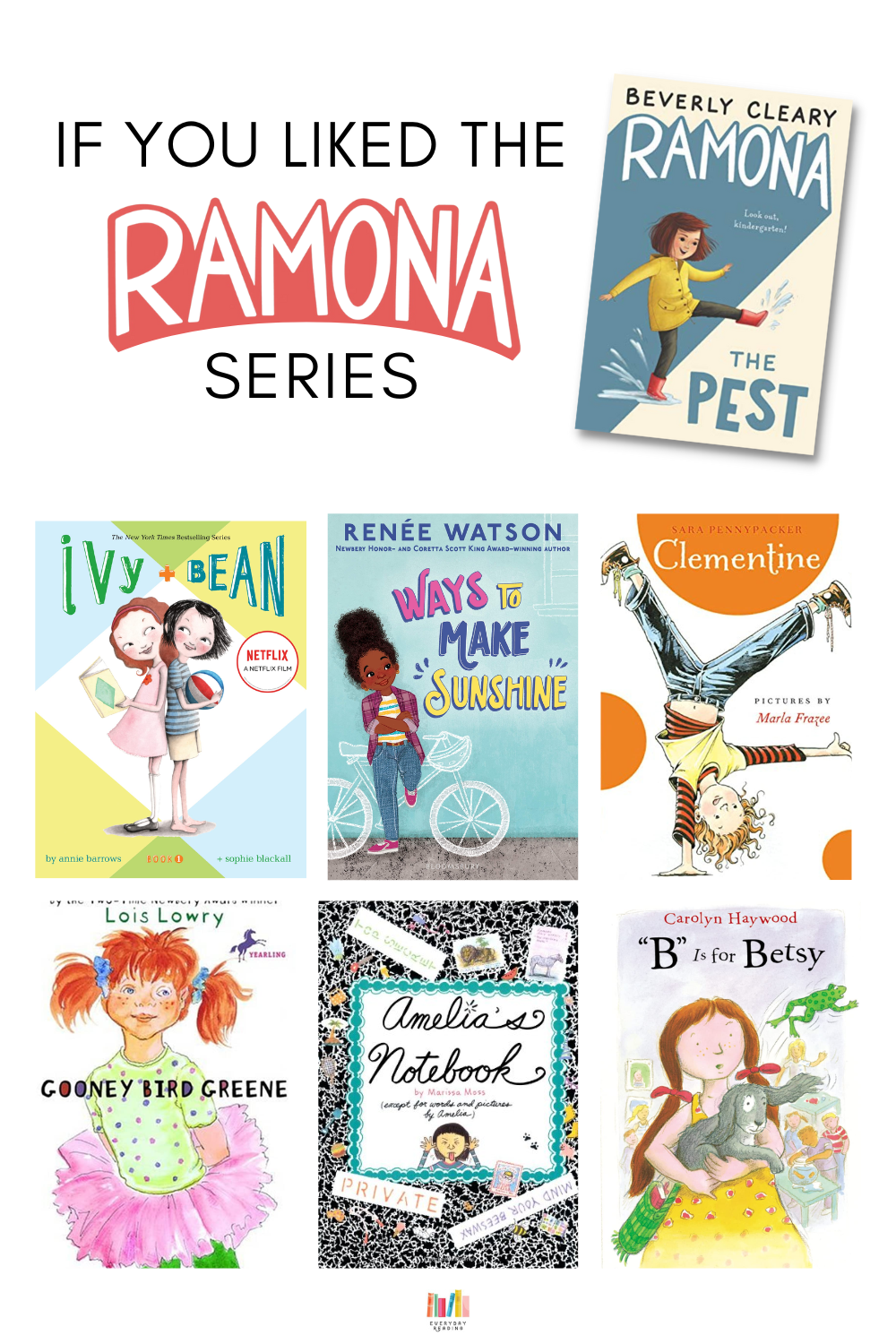 12+ Books for Readers Who Like Ramona Quimby Books
