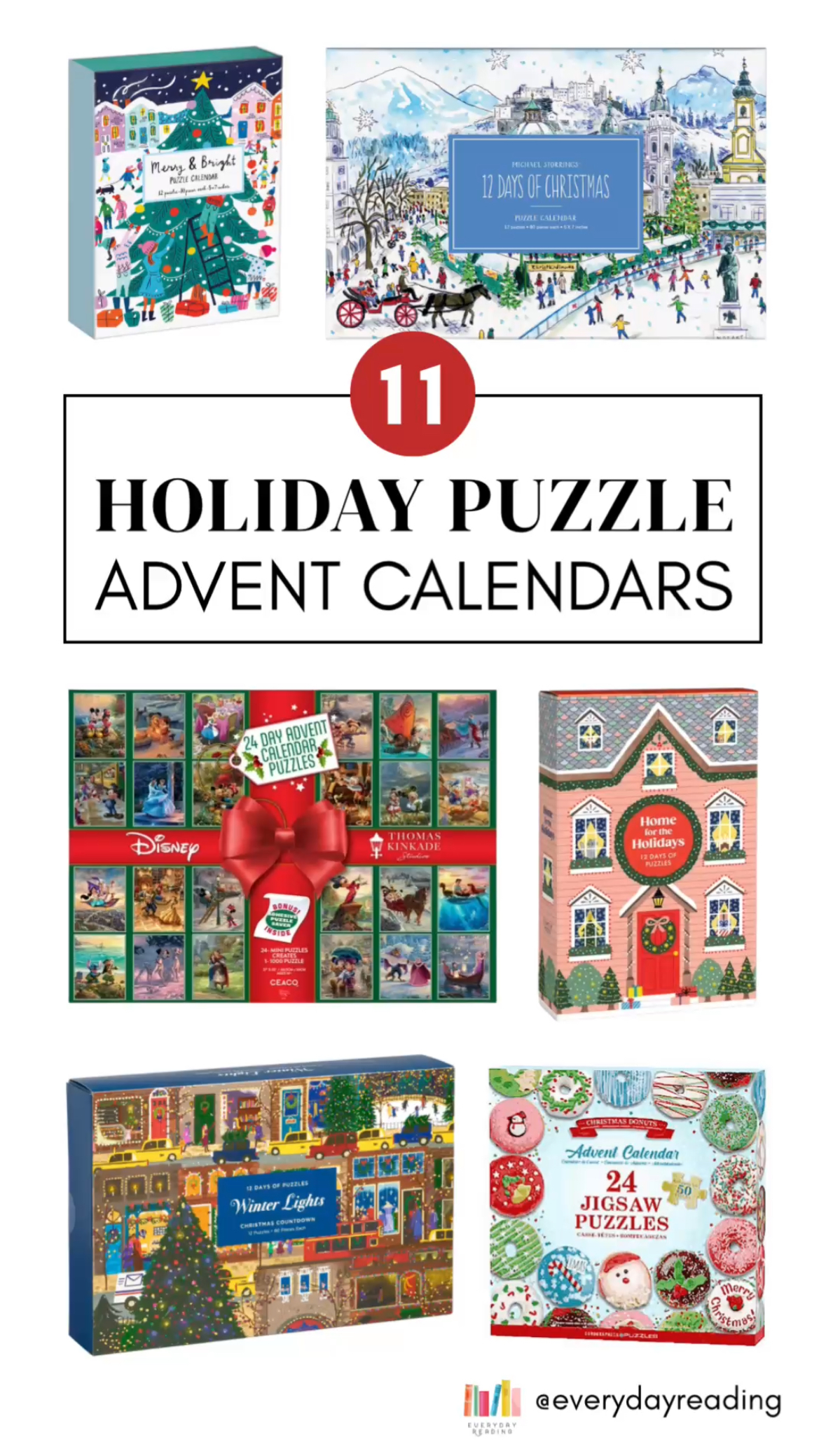 10+ Advent Calendar Puzzles for the Holidays