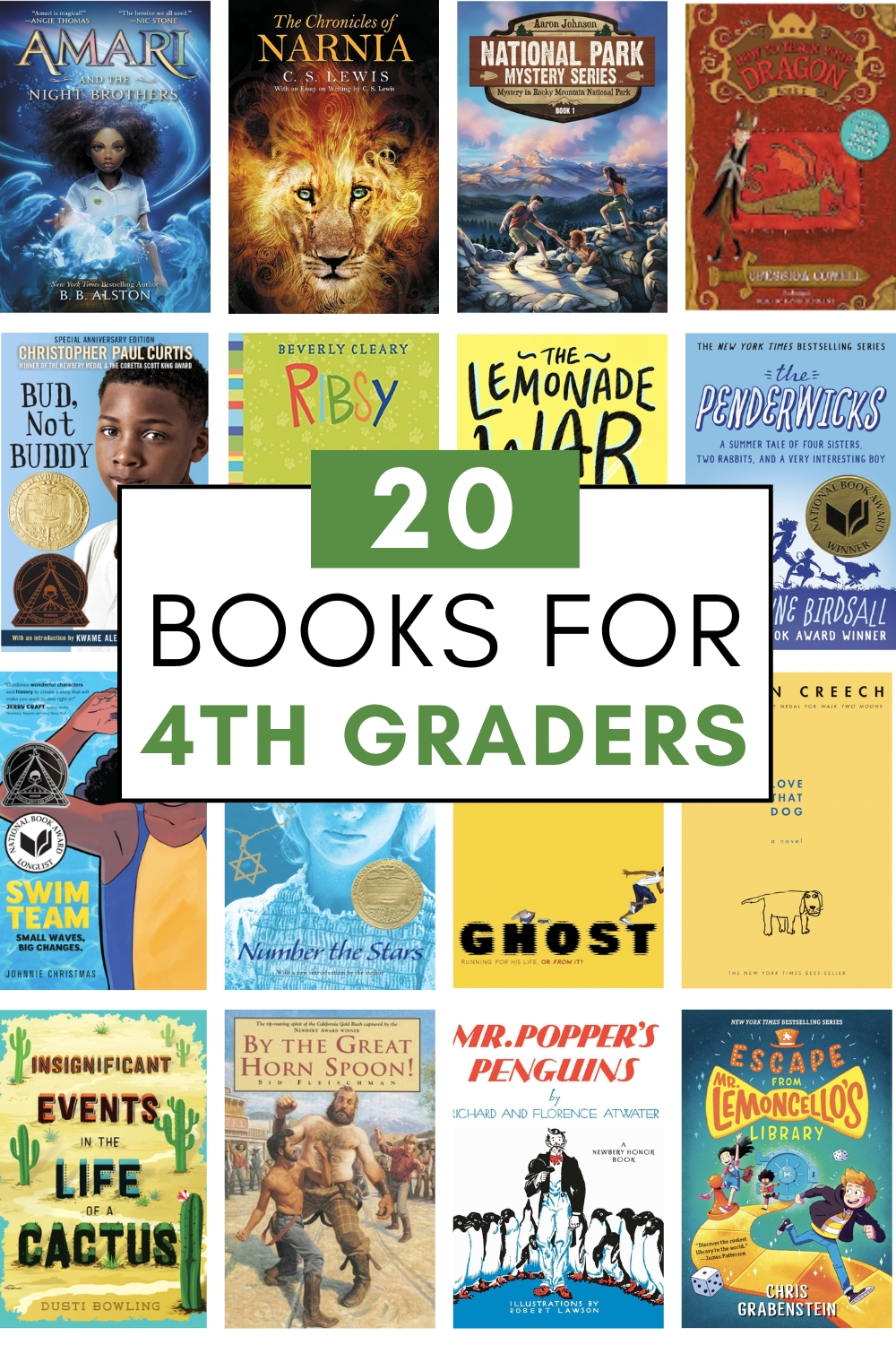 20 Fantastic Books for Fourth Graders