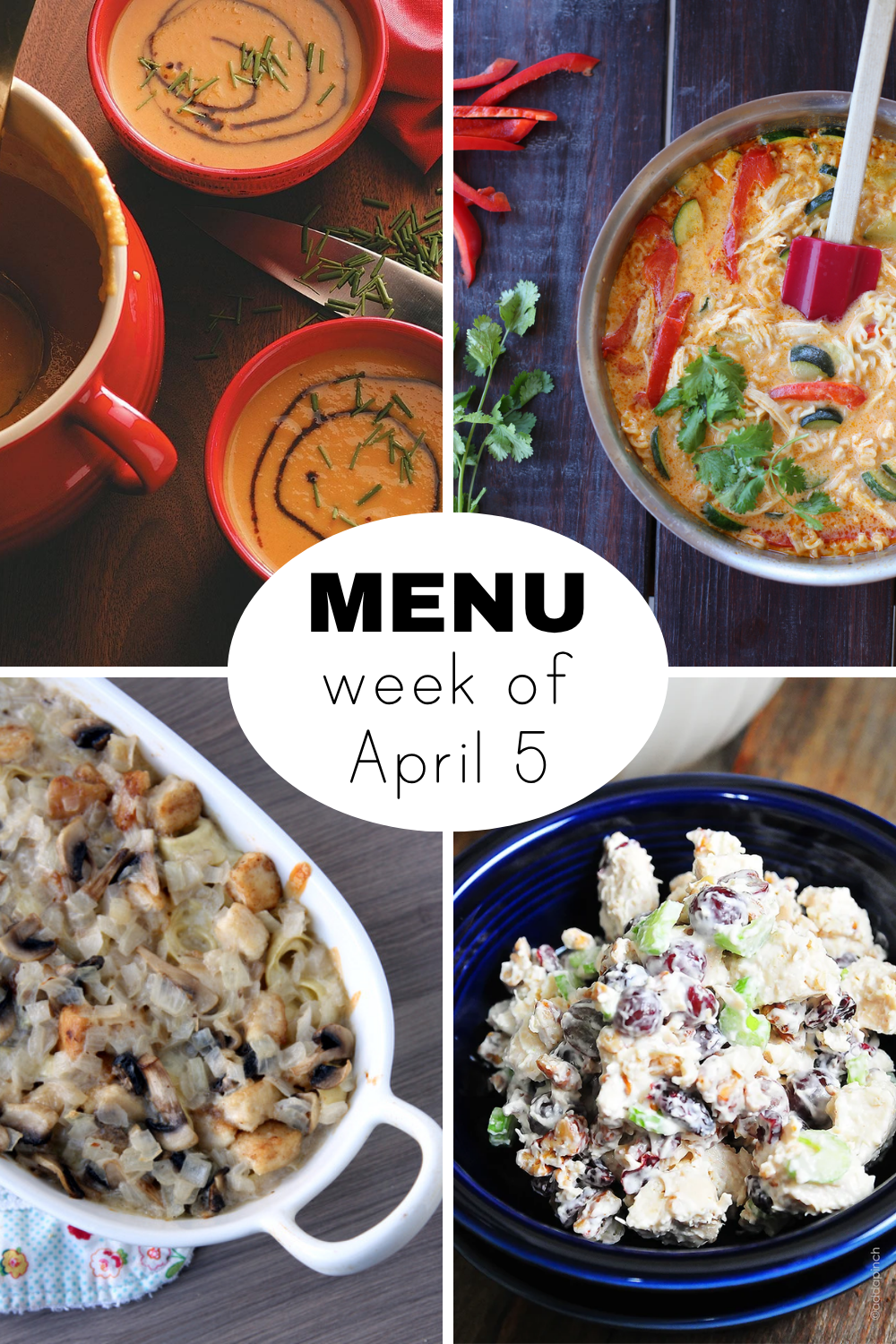 A Week of Dinners for April 5th